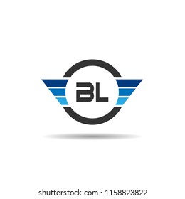 Initial Letter BL Logo Template Design