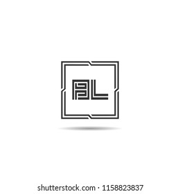 Initial Letter BL Logo Template Design
