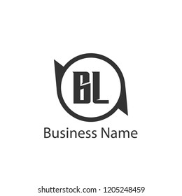 Initial Letter BL Logo Template Design