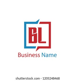 Initial Letter BL Logo Template Design