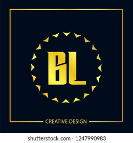 Initial Letter BL Logo Template Design