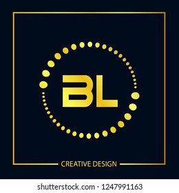 Initial Letter BL Logo Template Design