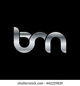 Initial Letter BM Linked Circle Rounded Logo