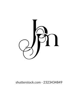 Initial letter bm logo design creative