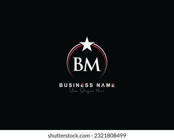 Initial Letter Bm Star logo, Bm Business Logo Symbol