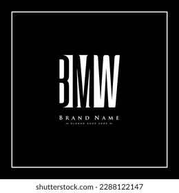 Initial Letter BMW Logo - Simple Monogram Logo for Initials B, M and W