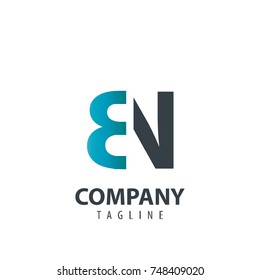 Initial Letter BN Design Logo