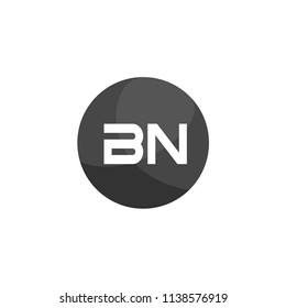 Initial Letter BN Logo Template Design