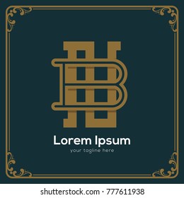 Initial letter BN logotype company name. Vector for company name.