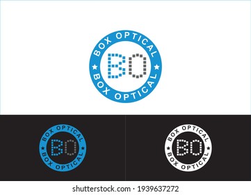Initial Letter BO Logo or Icon Design Vector Image Template