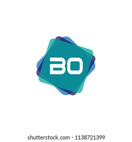 Initial Letter BO Logo Template Design