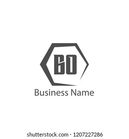 Initial Letter BO Logo Template Design