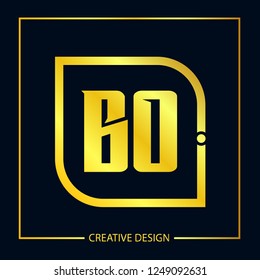 Initial Letter BO Logo Template Design