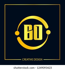 Initial Letter BO Logo Template Vector Design