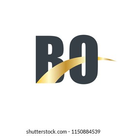 Initial Letter BO Overlapping Design Logo