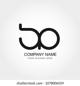 Initial Letter BP Logo Design