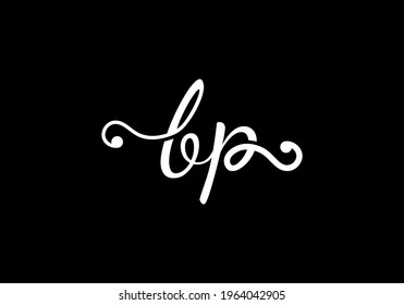 Initial Letter bp Logo Design-Vorlage. Kunst und Illustration. Unterschreiben und Symbol.