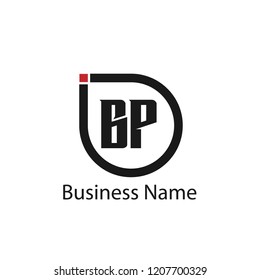 Initial Letter BP Logo Template Design