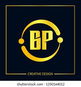 Initial Letter Bp Logo Template Design Stock Vector (Royalty Free ...