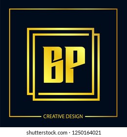 Initial Letter BP Logo Template Design