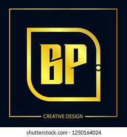 Initial Letter BP Logo Template Design