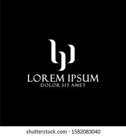 Initial letter bp logo template with classic rounded square line art symbol in flat design monogram illustration