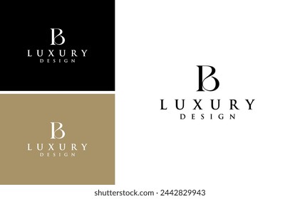 Letra inicial BP PB Logo Design .Elegant Logo