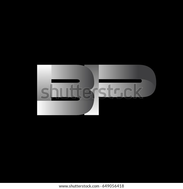 Initial Letter Bp Uppercase Modern Simple Stock Vector (Royalty Free