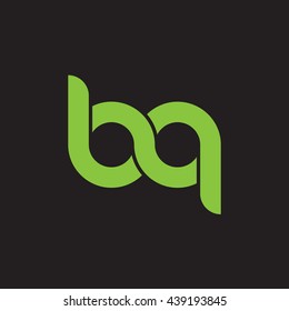 initial letter bq linked round lowercase logo green