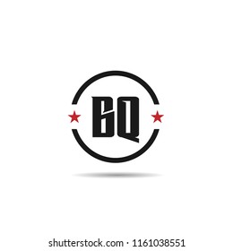 Initial Letter BQ Logo Template Design