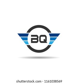 Initial Letter BQ Logo Template Design