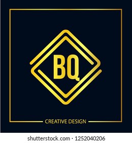 Initial Letter BQ Logo Template Design