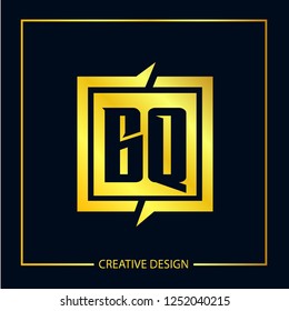 Initial Letter BQ Logo Template Design