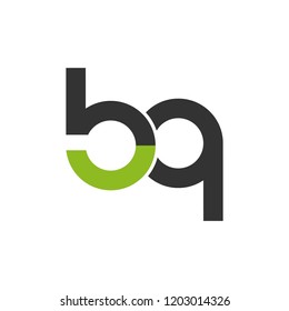 Initial letter BQ lowercase logo design template