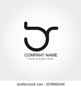 Initial Letter BR Logo Design