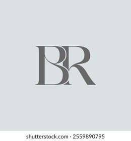 Initial Letter BR  Logo Design Outstanding Creative Modern Symbol  Sign