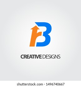 Initial Letter BR logo icon template
