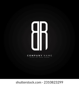 Initial Letter BR Logo - Minimal Alphabet Logo