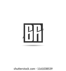 Initial Letter BR Logo Template Design