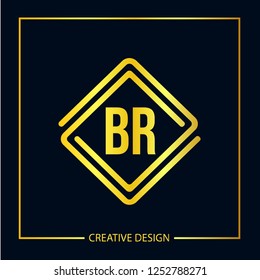 Initial Letter BR Logo Template Design