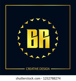 Initial Letter BR Logo Template Design