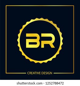 Initial Letter BR Logo Template Design