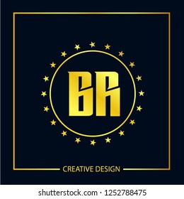 Initial Letter BR Logo Template Design