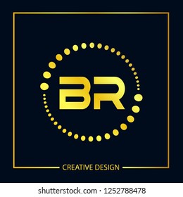 Initial Letter BR Logo Template Design