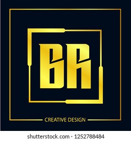 Initial Letter BR Logo Template Design