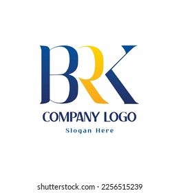 Initial Letter BRK logo icon template
Letter BRK Logo Design With  Abstract Letter BRK Vector Illustration