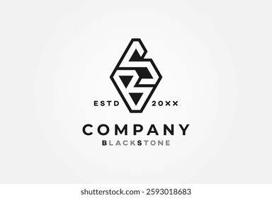 Initial Letter BS Logo, Modern Letter BS Monogram design logo inspiration, Can be used brand and company logos, vector illustration