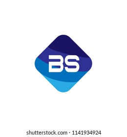 Initial Letter BS Logo Template Design