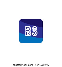 Initial Letter BS Logo Template Design