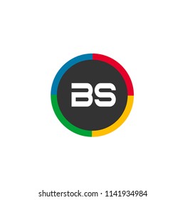 Initial Letter BS Logo Template Design